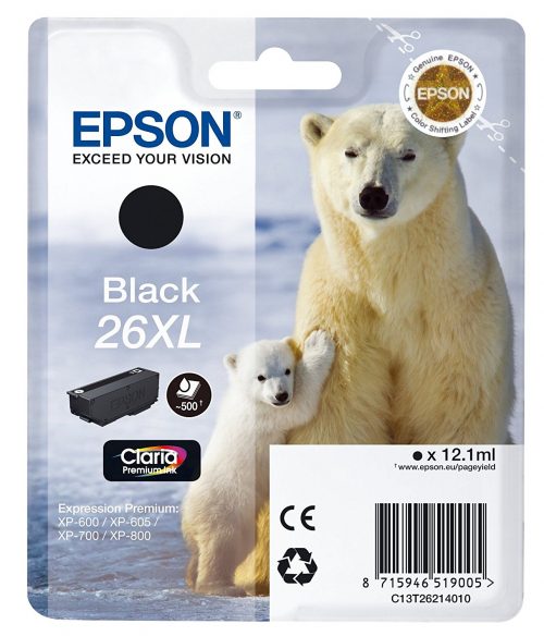 Epson T2621 Black Ink Cartridge