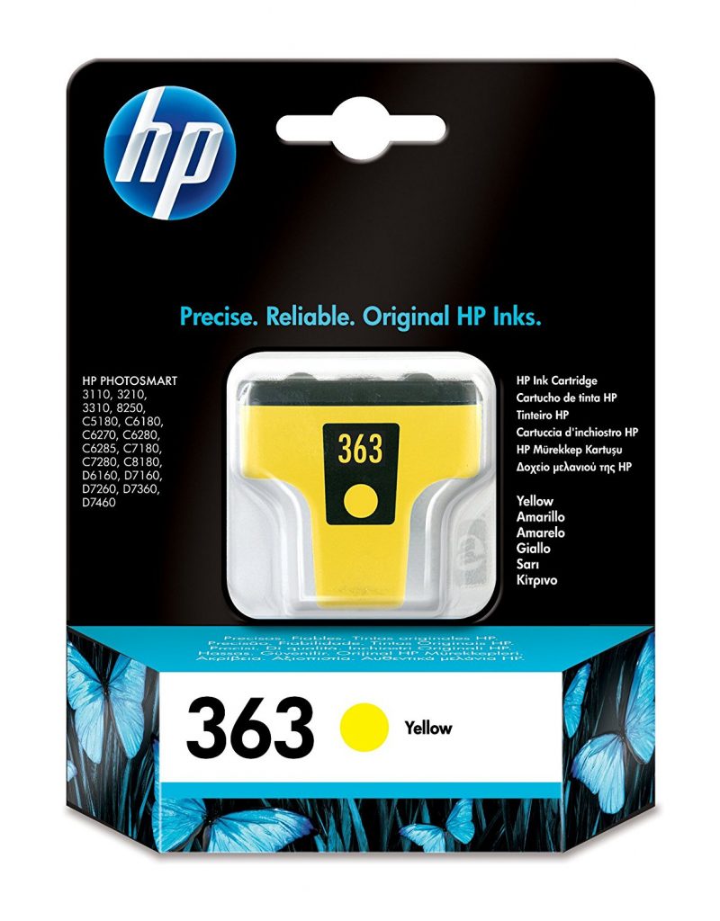 HP 363Y Yellow Ink Cartridge